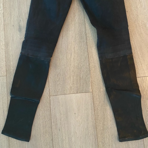 J brand skinny leather pieced jeans - Picture 4 of 10